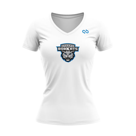 Kokomo Bobkats Women's Primary Logo V Neck Shirt
