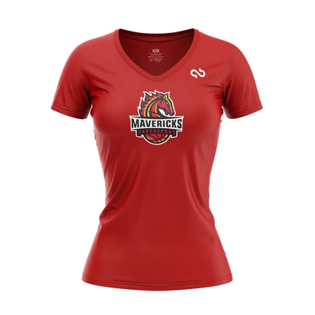 Shreveport Mavericks Women's Primary Logo V Neck Shirt