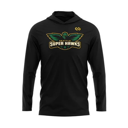 Seattle Super Hawks Primary Logo Hoodie