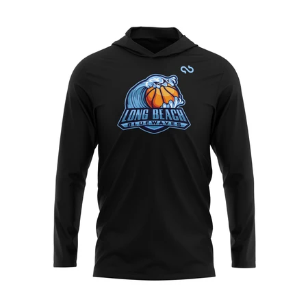 Long Beach Bluewaves Primary Logo Hoodie