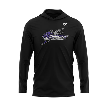 Charlotte Purple Jackets Primary Logo Hoodie