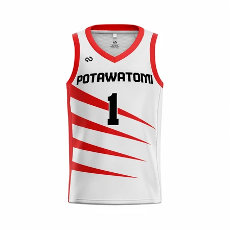 Potawatomi Fire 2023 White Stripe Jersey
